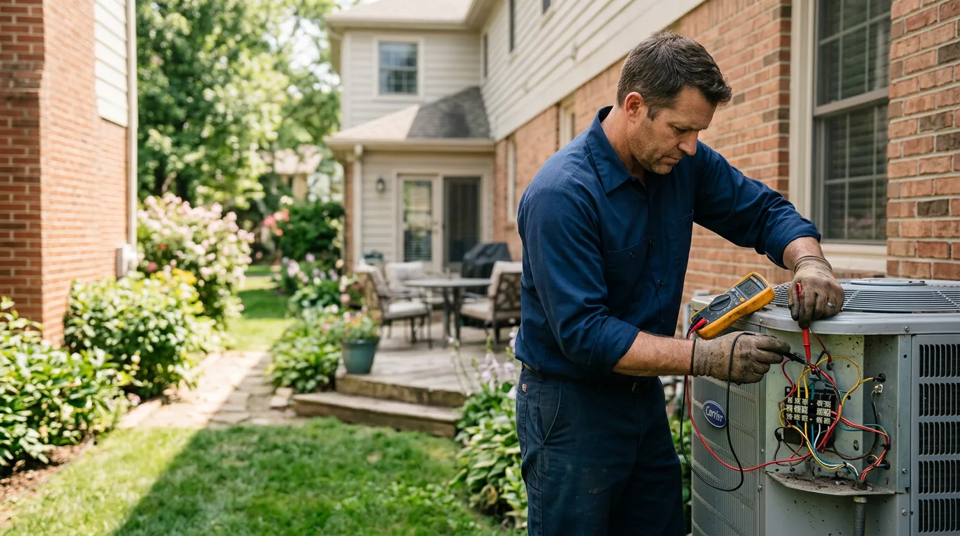 HVAC technician working near Lincoln, MA
